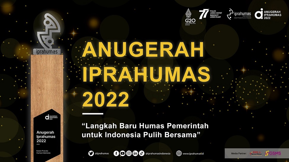 Semarakkan Hari Jadi ke-7, Iprahumas Sukses Gelar Anugerah Iprahumas 2022